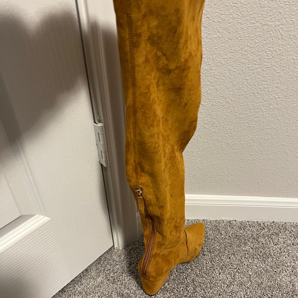 Long Suede Over the Knee Boots - Picture 2 of 5